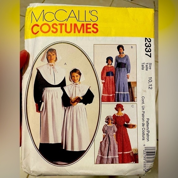 McCall's Other - PRAIRIE UNCUT McCall’s Pattern 2337 Corset Bonnet Pilgrim Vintage 1999 Lagenlook
